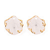 Frosted Plastic Petal Pendants KY-T041-20B-3
