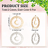 12Pcs 2 Colors 201 Stainless Steel Pendants STAS-DC0012-16-2