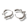 Brass Stud Earring Findings LS-KK-Q035-08P-2