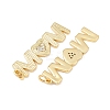 Brass Micro Pave Cubic Zirconia Pendants KK-P339-10G-2