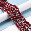 Handmade Evil Eye Lampwork Round Bead Strands LAMP-L055-8mm-20-2