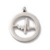 Non-Tarnish 304 Stainless Steel Pendants STAS-M311-08P-1
