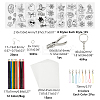 DIY Plastic Heat Shrink Sheets Jewelry Sets Making Kits DIY-AR0004-01-2