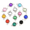 Alloy Resin Sun Connector Charms RE-CBA4818-03B-1