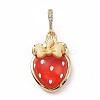 Opaque Resin Pendants KK-G406-51G-01-1