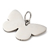 304 Stainless Steel Stamping Blank Tag Pendants STAS-H438-06P-2