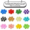 54G 12 Colors Baking Paint & Transparent Glass Seed Beads SEED-FS0001-19-2