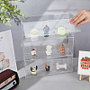3-Tier Transparent Acrylic Minifigures Display Case ODIS-WH0061-50A-4