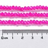 Baking Painted Imitation Jade Glass Bead Strands X-DGLA-A034-J4MM-A28-4