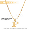 1pc 304 Stainless Steel Letter Pendant Necklaces NJEW-LP0001-38P-G-2