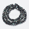 Electroplate Glass Beads Strands EGLA-A034-T4mm-J12-2