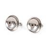 201 Stainless Steel Bead Cap Pendant Bails LS-STAS-L244-27E-P-2