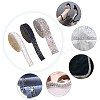 3Yards 3 Style Plastic Glitter Hotfix with Resin Rhinestone DIY-BC0003-35-6
