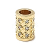 Brass Micro Pave Cubic Zirconia European Beads ZIRC-I356-41G-1