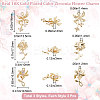 9Pcs 3 Style Brass Micro Pave Cubic Zirconia Pendants Sets KK-BBC0007-54-2