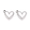 304 Stainless Steel Pendant Cabochon Settings STAS-T067-01P-1