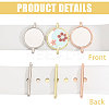 15Pcs 3 Colors Alloy Heat Transfer Watch Band Accessories FIND-CA0011-17B-4