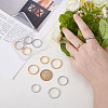304 Stainless Steel Flat Plain Band Rings STAS-UN0017-91P-4
