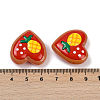 Handmade Heart Lampwork Beads Strands LAMP-P069-04A-06-3