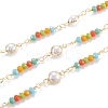 3.28 Feet Handmade Brass Beaded Chains X-CHC-M021-16LG-1