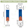 AHADEMAKER 6Pcs 6 Colors Alloy & Iron Hat Clip for Travel AJEW-GA0004-62B-2