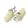 Bullet Pointed Synthetic Luminous Stone Pendants LUMI-PW0001-055-C-3