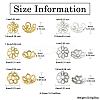 60Pcs 6 Styles Flower Brass Fancy Bead Caps KK-CJ0002-20-NR-3
