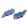 Dyed & Heated Natural Blue Aventurine Pendants G-N332-53-A05-3