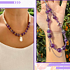 100Pcs Natural Amethyst Beads G-SP0001-22C-6