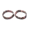 Natural Rhodonite Faceted Beaded Stretch Bracelets for Women BJEW-K251-08I-4