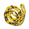 Electroplate Glass Beads Strands EGLA-D031-01-22-2