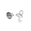 Non-Tarnish 304 Stainless Steel Cup Peg Bails Pendants STAS-S057-56-3