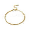 304 Stainless Steel Multi-strand Bracelets LS-BJEW-C110-02G-2