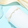 Potato Natural Cultured Freshwater Pearl Beads Link Bracelets BJEW-JB14128-2