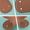 6Pcs 6 Styles Imitation Leather Knitting Crochet Bags Bottom DIY-PH0006-58-6