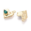 Alloy Rhinestone Pendants FIND-N008-10KCG-2