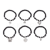 6Pcs Halloween Alloy Charms Bracelets BJEW-JB12099-2