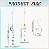 DIY Moon Star Hanging Suncatcher Making Kits DIY-SC0030-72-3