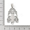 Non-Tarnish 201 Stainless Steel Pendants STAS-A090-12P-3