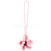 Handmade Polyester Flower Pendant Decorations HJEW-WH20020-011C-7
