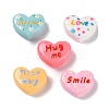 Macaron Color Opaque Resin Cabochons X-RESI-K027-31-1