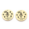 201 Stainless Steel Pendants STAS-T064-37G-14-2