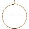 20Pcs Brass Hoop Earrings Findings KK-BBC0001-89A-1