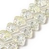 Transparent Electroplate Glass Beads Strands LS-EGLA-F158-FR01-1