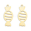 Ion Plating(IP) 201 Stainless Steel Pendants LS-STAS-N098-128LG-1