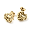 Ion Plating(IP) 304 Stainless Steel Studs Earrings EJEW-K277-02G-2