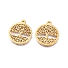Ion Plating(IP) 304 Stainless Steel Pendants STAS-L245-010B-G-1