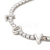 Cubic Zirconia Chain Bracelet BJEW-A132-25P-2