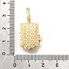 Brass Micro Pave Cubic Zirconia & Enamel Pendants KK-R222-16G-02-3