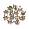 Tibetan Style Alloy Helm Pendants LS-X-TIBEP-S257-AB-FF-1